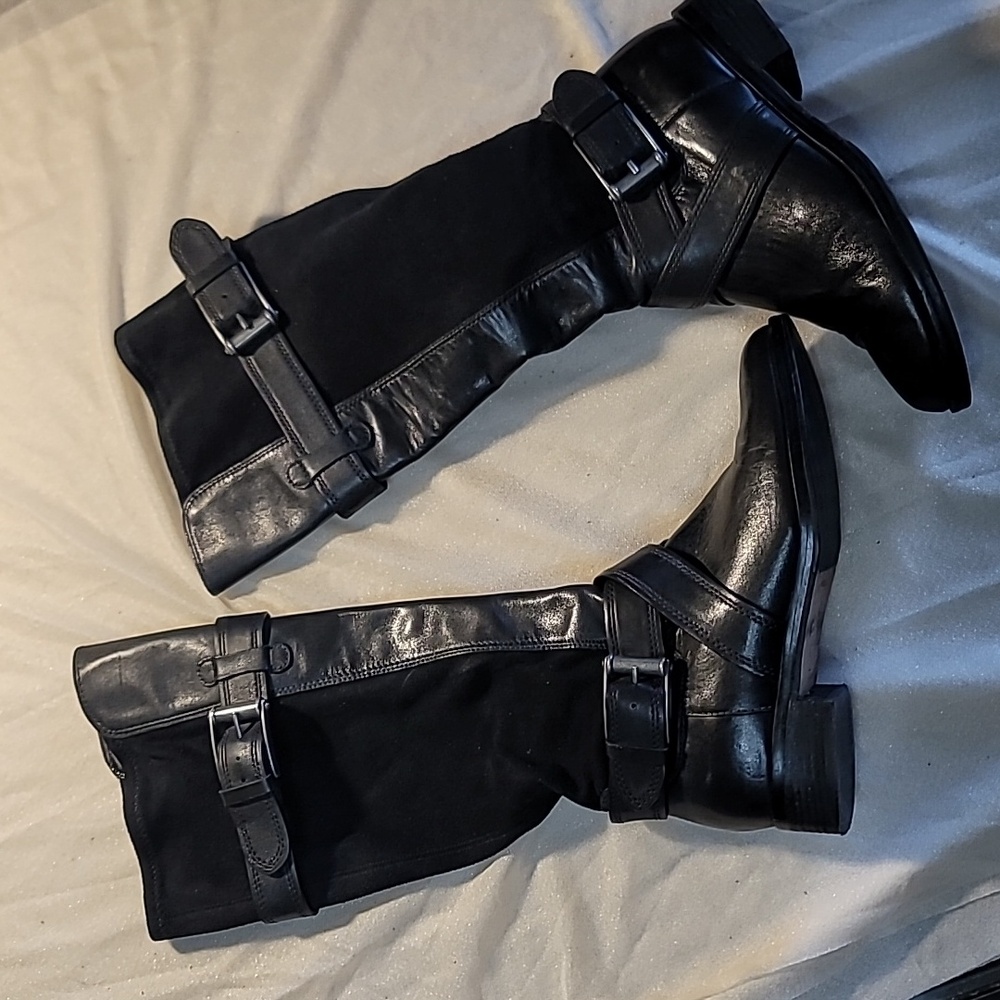 Cole Haan 7B NikeAir Whitley Buckle Strap Tall Knee Hight Boot